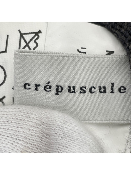 crepuscule 長袖Tシャツ・カットソー 24ss Linen P/O 1 ブラック
