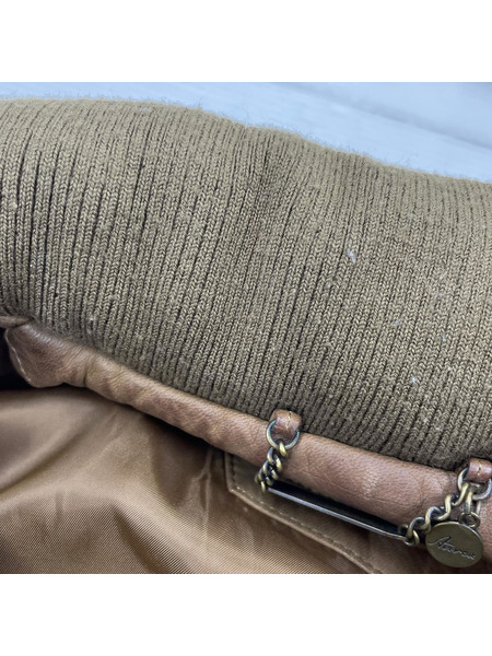 AVIREX レザージャケット BRW/M