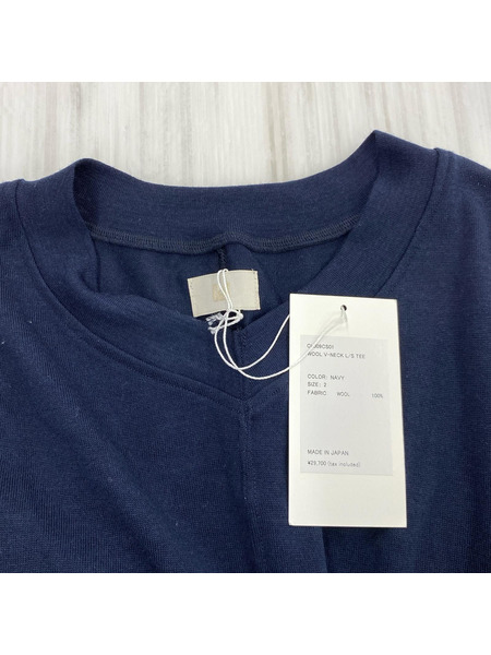 call ウールVネックロングスリーブ
