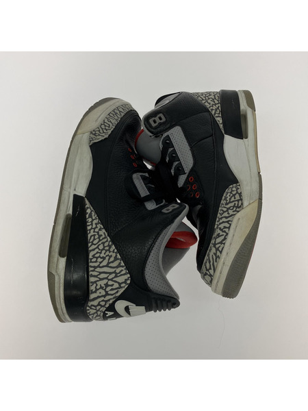 NIKE AIR JORDAN 3 RETRO OG BLACK CEMENT 27.5cm