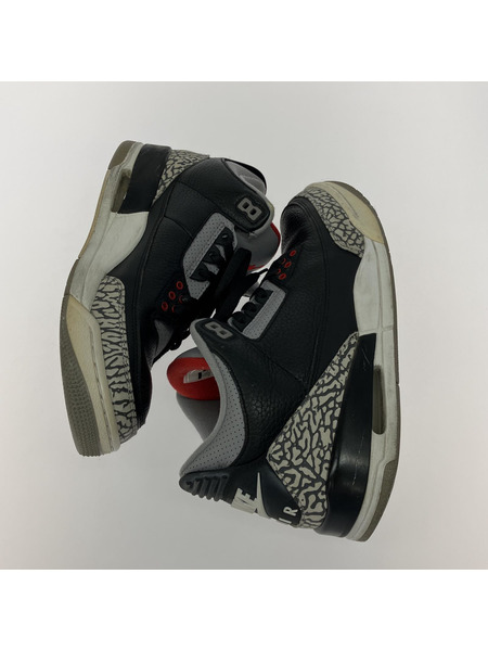 NIKE AIR JORDAN 3 RETRO OG BLACK CEMENT 27.5cm