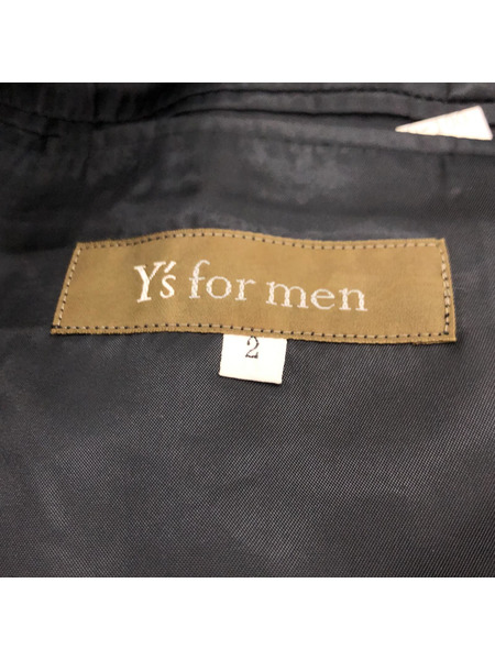 Y’s for men 4B デザインテーラードジャケット 2 ブラック