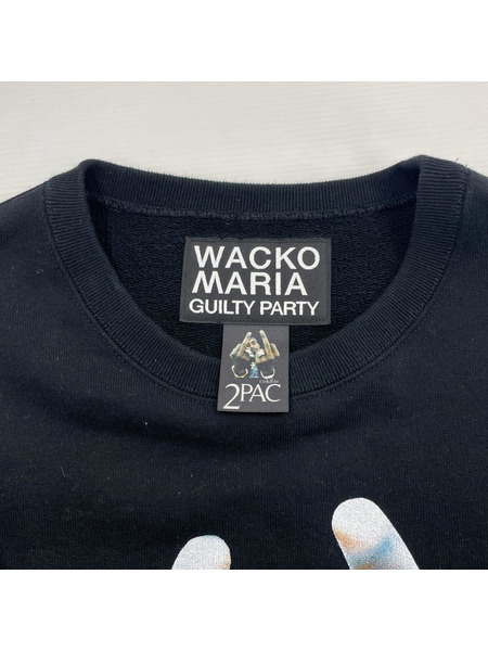 WACKO MARIA×2PAC 23SS HEAVY WEIGHT SWEAT SHIRT プリントスウェット L