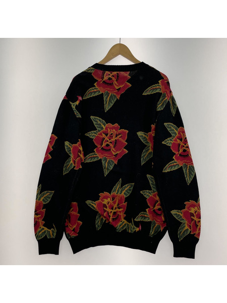 WACKOMARIA FLOWER JACQUARD SWEATER(L)