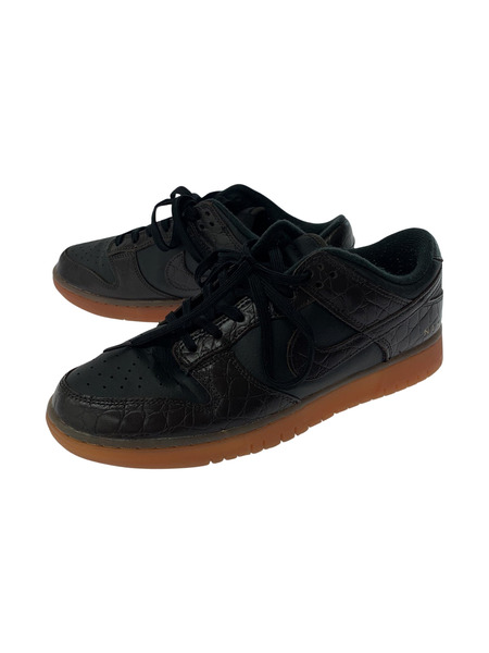 NIKE Dunk Low Velvet Brown and Black 27.5cm