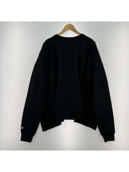 DISCOVERED 別注 WIDE D SWEAT BLACK