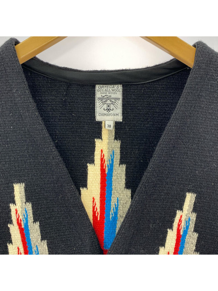 ジレ・ベスト オルテガ チマヨベスト BLK 38