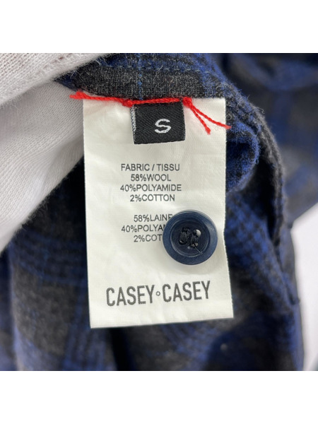 CASEY-CASEY 長袖シャツ check light shirts