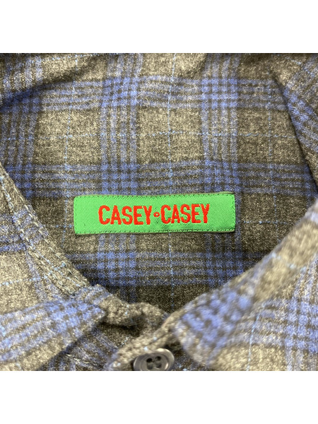 CASEY-CASEY 長袖シャツ check light shirts