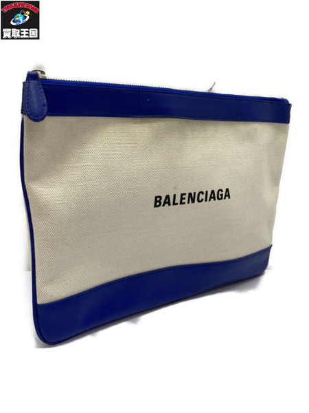 BALENCIAGA キャンバス クラッチバッグ   汚れあり