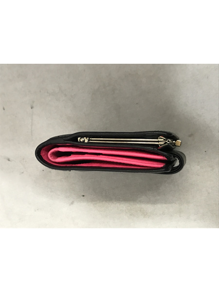コンパクトウォレット CHANEL カンボンライン 2つ折り財布