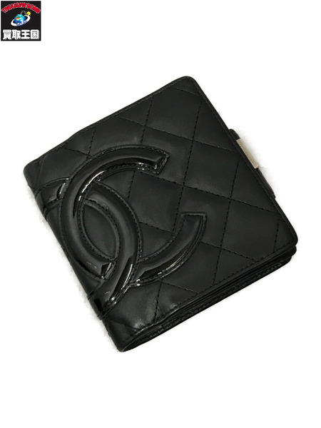 コンパクトウォレット CHANEL カンボンライン 2つ折り財布