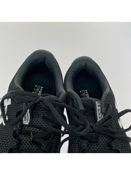 UNDER ARMOUR スニーカー UAチャージド サージ4 ランニング シューズ 黒 (28.0cm)