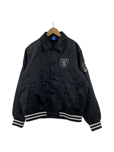 KITH×NFL Satin Bomber Jacket/L/RAIDERS