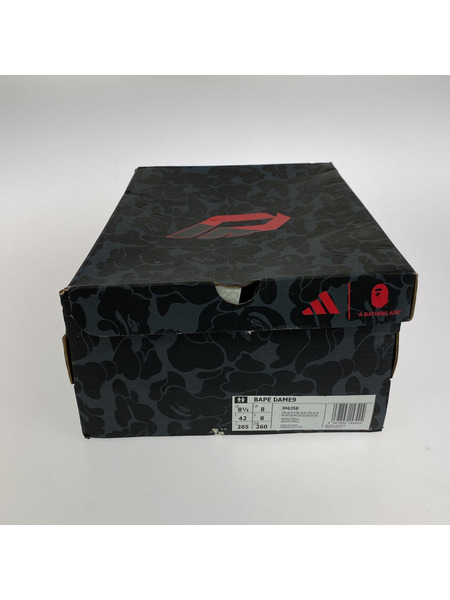 adidas スニーカー ×A BATHING APER?  Dame 9 "Core Black"