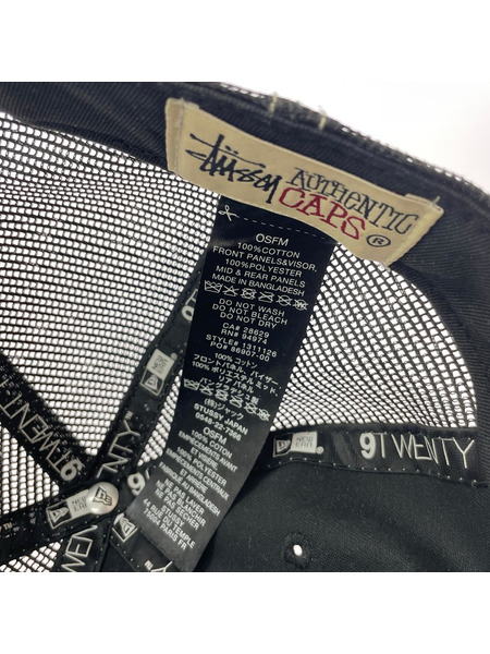 STUSSY キャップ × NEW ERA 9 TWENTY キャップ BLK