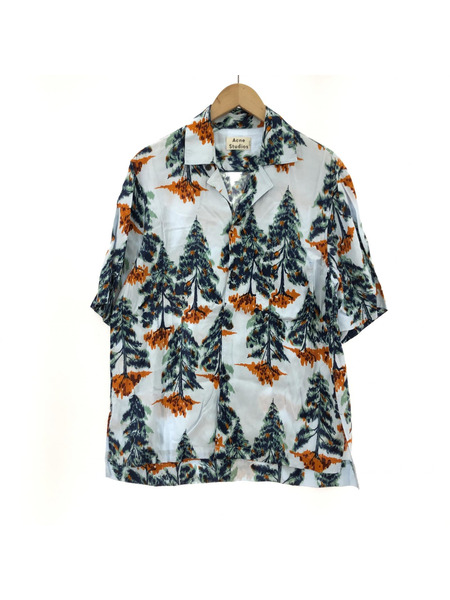 Acne Studios 19SS Simon Pine Vacation Shirt アロハシャツ XS サックス