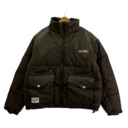 BADWAY Western leather down jacket M ブラウン