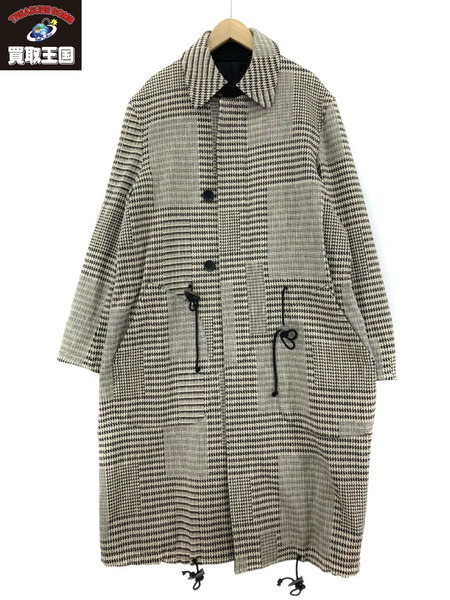 Y's BANG ON! NO.38 SOUTIEN COLLAR COAT 千鳥格子 (2)[値下]