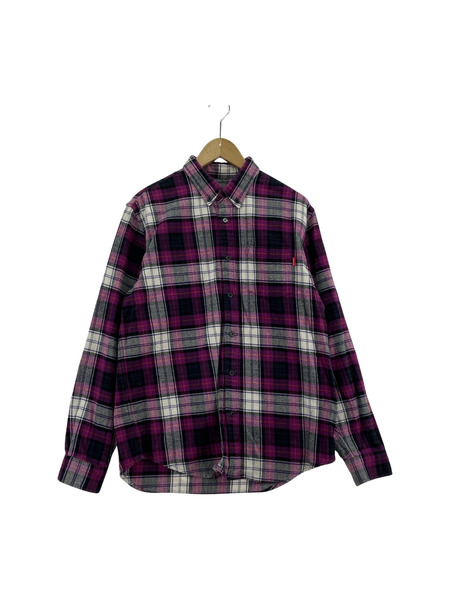 Supreme 14AW Tartan Flannel Shirt M ピンク