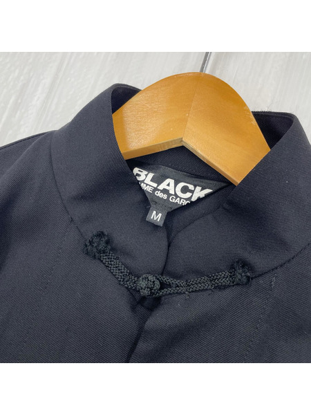 BLACK COMME des GARCONS ウールチャイナコート (M) ブラック