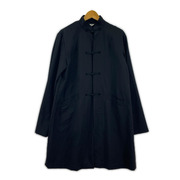 BLACK COMME des GARCONS ウールチャイナコート (M) ブラック