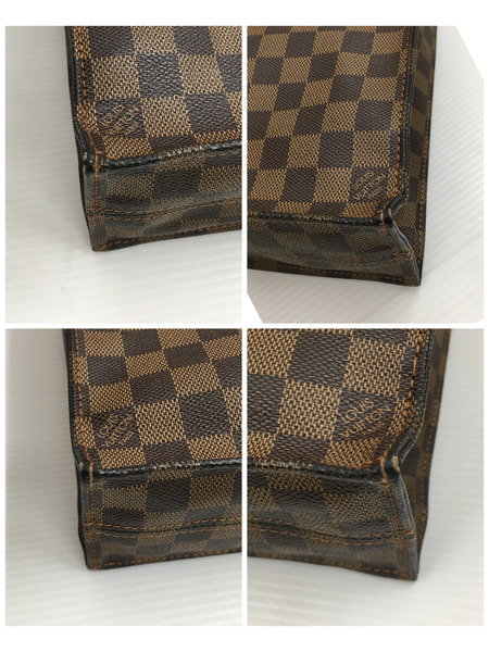 ルイヴィトン Louis Vuitton ダミエ エベヌ サックプラ N51140 バッグ トートバッグ ペン跡有り