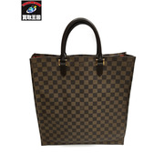 ルイヴィトン Louis Vuitton ダミエ エベヌ サックプラ N51140 バッグ トートバッグ ペン跡有り