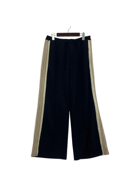 SASQUATCHfabrix.23AW FAUX SUEDE FLARE TRACK PANTS L ブラック