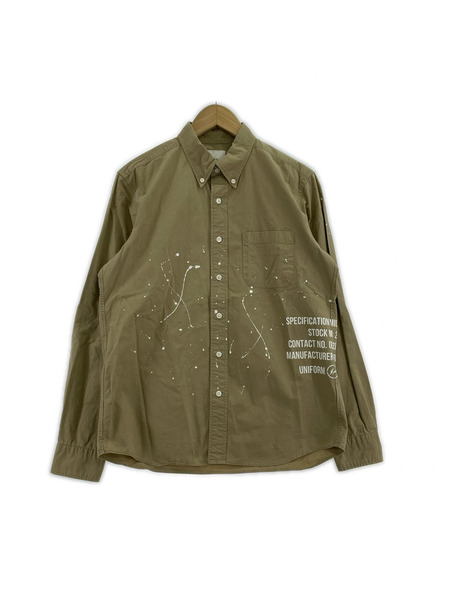 uniform experiment/ペイントデザインシャツ/BEG/2