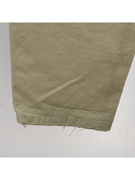 ANCELLM 24SS PAINT CHINO TROUSERS スプラッシュチノトラウザー 3 アイボリー