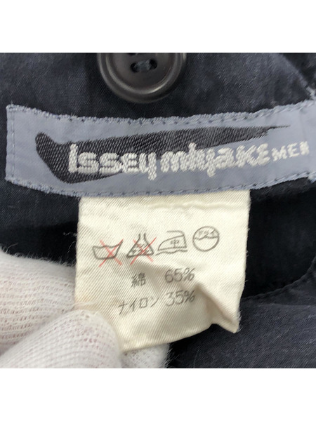 ISSEY MIYAKE/80s/筆タグ/ナイロンパンツ/BLK[値下]