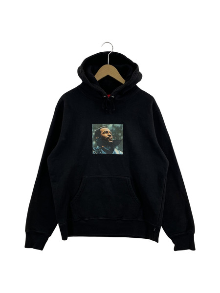 Supreme/18AW/Marvin Gaye Hooded Sweatshirt/M/BLK