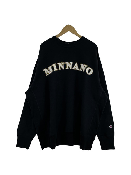 MINNANO/Champion リバースウィーブ 黒 XXL