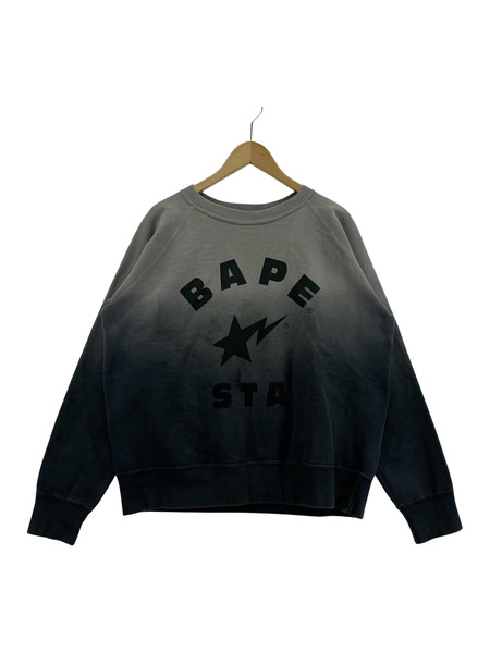 A BATHING APE 90s BAPE STA グラデーションスウェット グレー