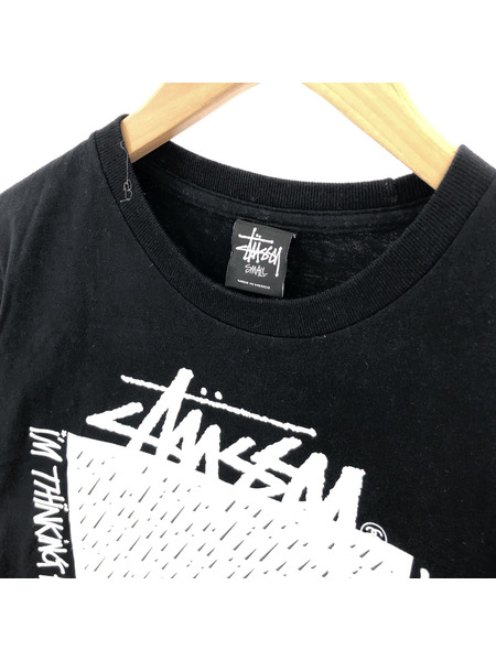 STUSSY×NEXUS7 Rain Flame S/S Tシャツ(S) ブラック