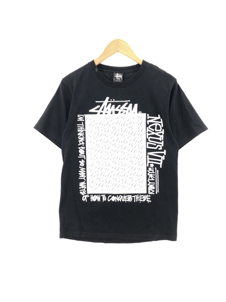 STUSSY×NEXUS7 Rain Flame S/S Tシャツ(S) ブラック[値下]