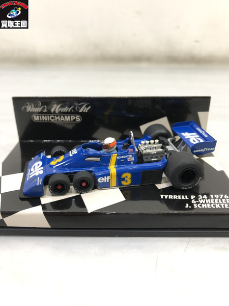 ミニチャンプス 1/43 TYRRELL P34 1976 6-WHEELER J.SCHECKTER