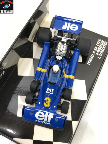 ミニチャンプス 1/43 TYRRELL P34 1976 6-WHEELER J.SCHECKTER