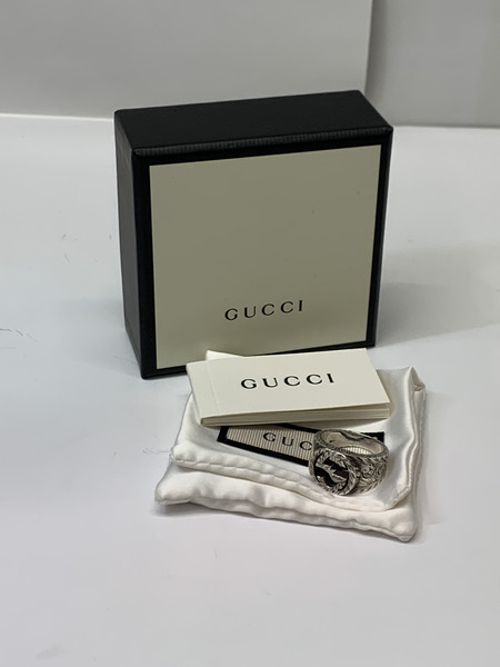 GUCCI インターロッキングG シルバー リング ＃18  開封品 GUCCI GG 指輪 Ag925 