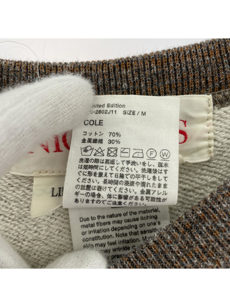 NICENESS LIMITED COLE S/Sスウェット M グレー NN-2802J11