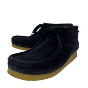 Clarks シューズ ワラビー スウェード 紫 (25.0cm)