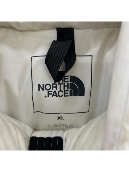THE NORTH FACE ダウンジャケット UNDYED NUPTSE JACKET/WHT/XL