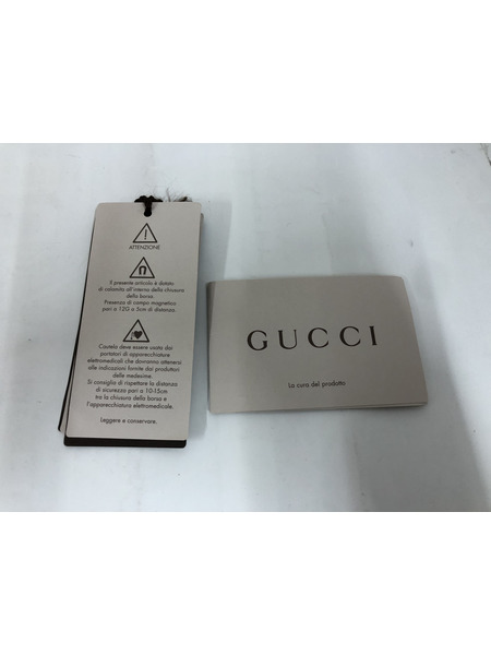 GUCCI 354397 スウィング レザートートバッグ 黄