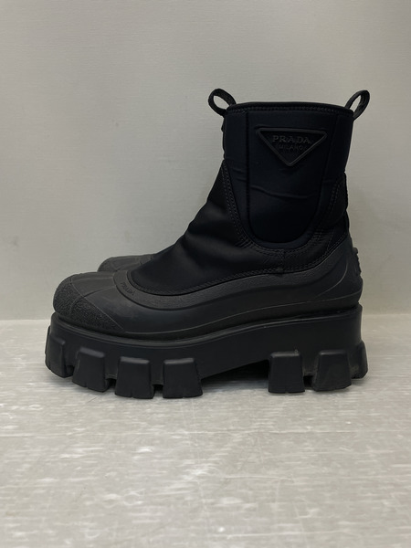 PRADA モノリス Re-Nylon ギャバジン ブーツ