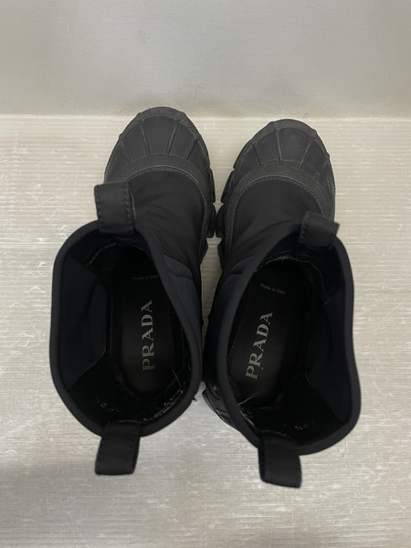 PRADA モノリス Re-Nylon ギャバジン ブーツ