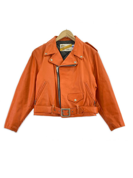 schott ライダース USA製 SIZE8  オレンジ