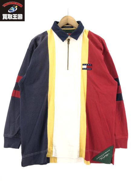 OLD　TOMMY HILFIGER ラガ-シャツ 90s L　