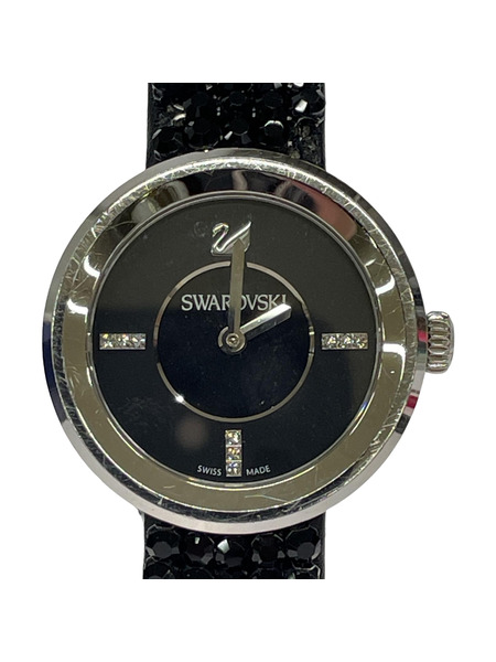 SWAROVSKI Piazza Mini Jet and Stainless Steel Watch