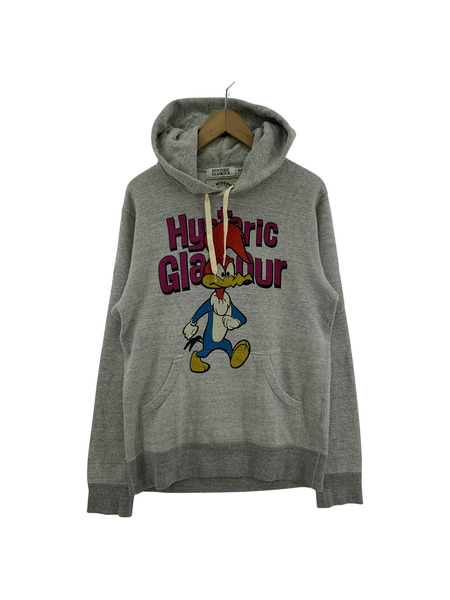 HYSTERIC GLAMOUR ウッドペッカープリントPOパーカー (M) グレー